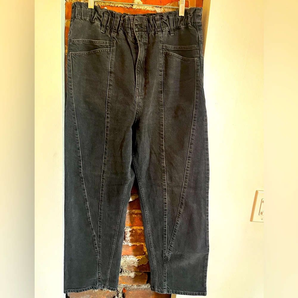 Free People Powell Boyfriend Pull On Jean M